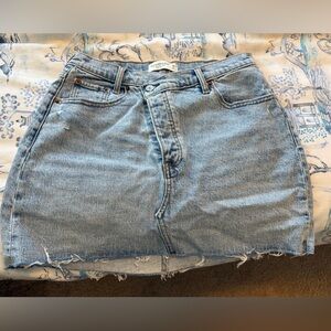 Abercrombie High Rise Denim Skirt